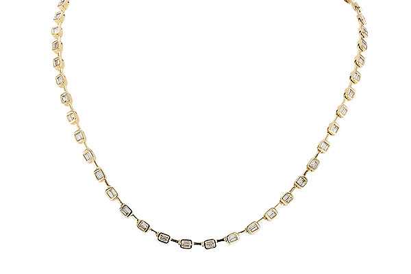 A300-96040: NECKLACE 2.05 TW BAGUETTES (17 INCHES)