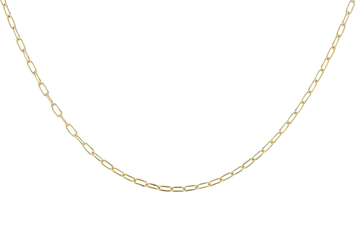 E301-82367: PAPERCLIP SM (7IN, 2.40MM, 14KT, LOBSTER CLASP)
