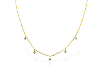 G300-98776: NECKLACE .19 TW (18")