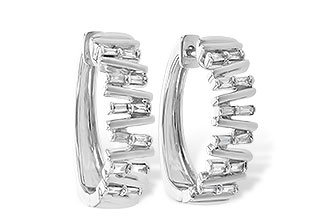 E217-32440: EARR .30 TW BAGUETTE DIAS